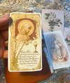 Blessed Mother Antique Catholic Prayer Cards // Antique Rose paintings ephemera// Sticker Sheet // Prayer journaling PDF Download