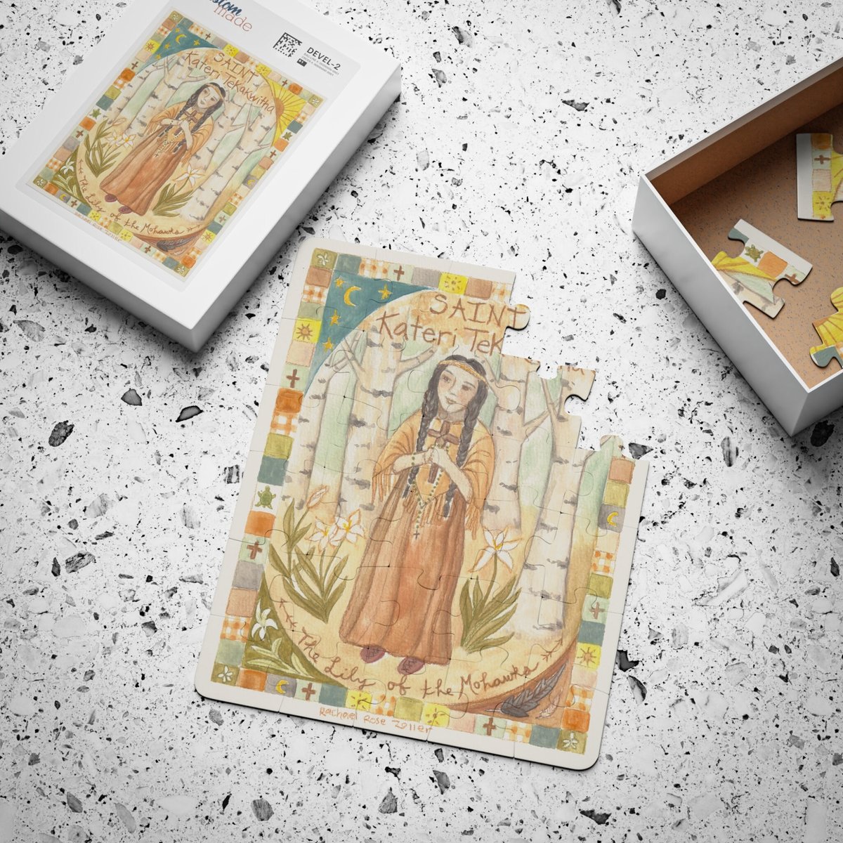 St. Kateri Tekakwitha The lily of the Mohawks Catholic Kids' Puzzle, 30-Piece