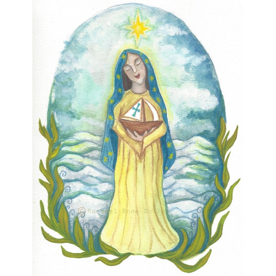 Stella Maris Our Lady Star of The Sea Print 5x7"