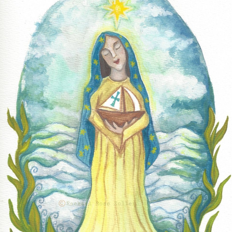 Stella Maris Our Lady Star of The Sea Print 5x7"