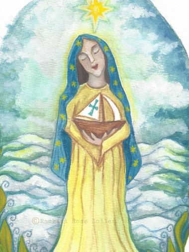 Stella Maris Our Lady Star of The Sea Print 5x7"